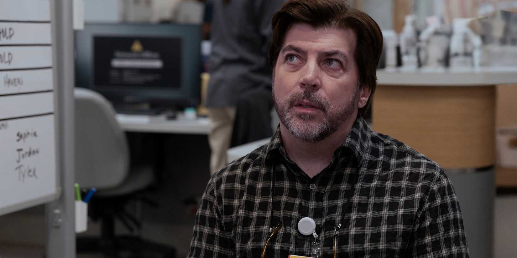 Christopher Thornton as Dr. Caleb Jefferson in Season 2 of 'The Pitt.'