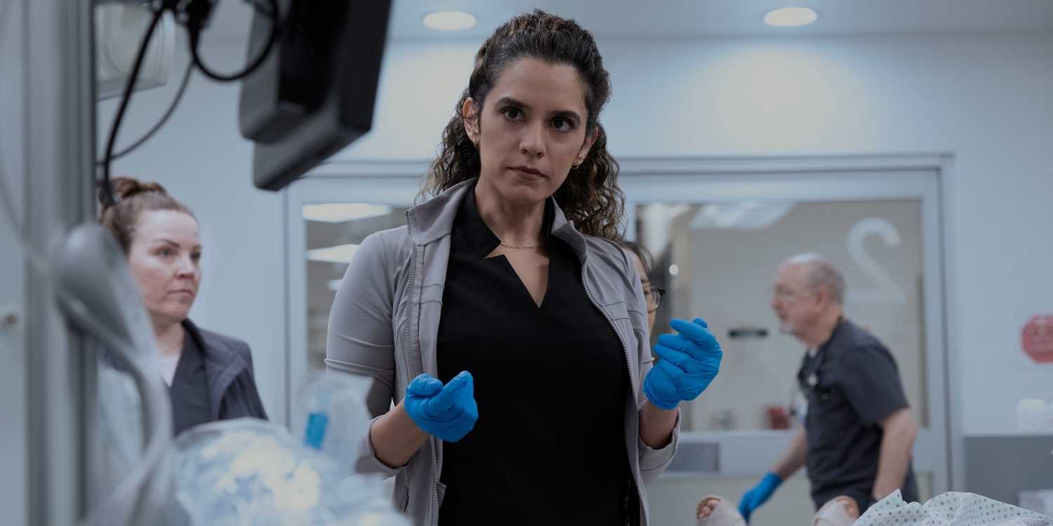 Sepideh Moafi as Dr. Baran Al-Hashimi in Season 2 of 'The Pitt.'