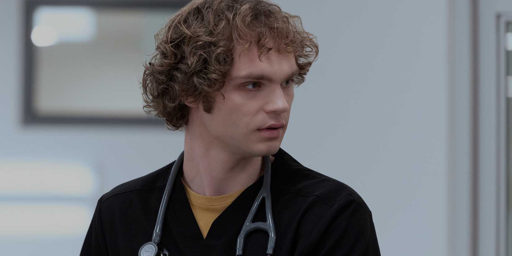 Lucas Iverson as James Ogilvie in Season 2 of 'The Pitt.'