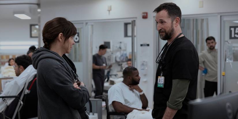 Fiona Dourif and Noah Wyle in The Pitt Season 2 Episode 12