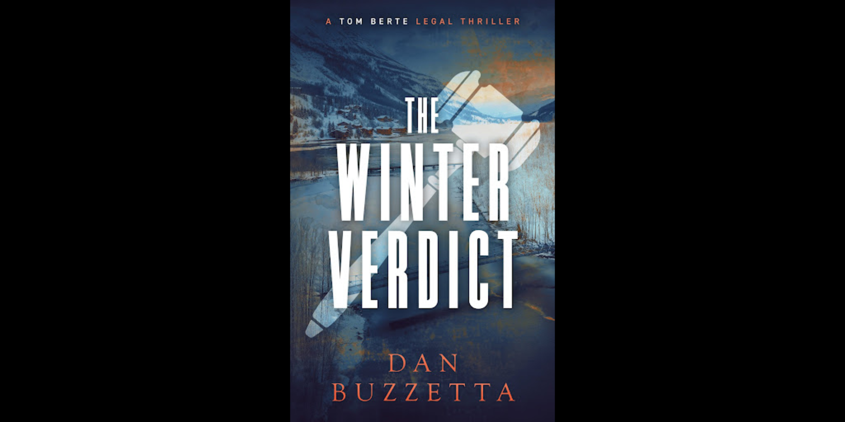 A text of the book title on the book cover of 'The Winter Verdict'