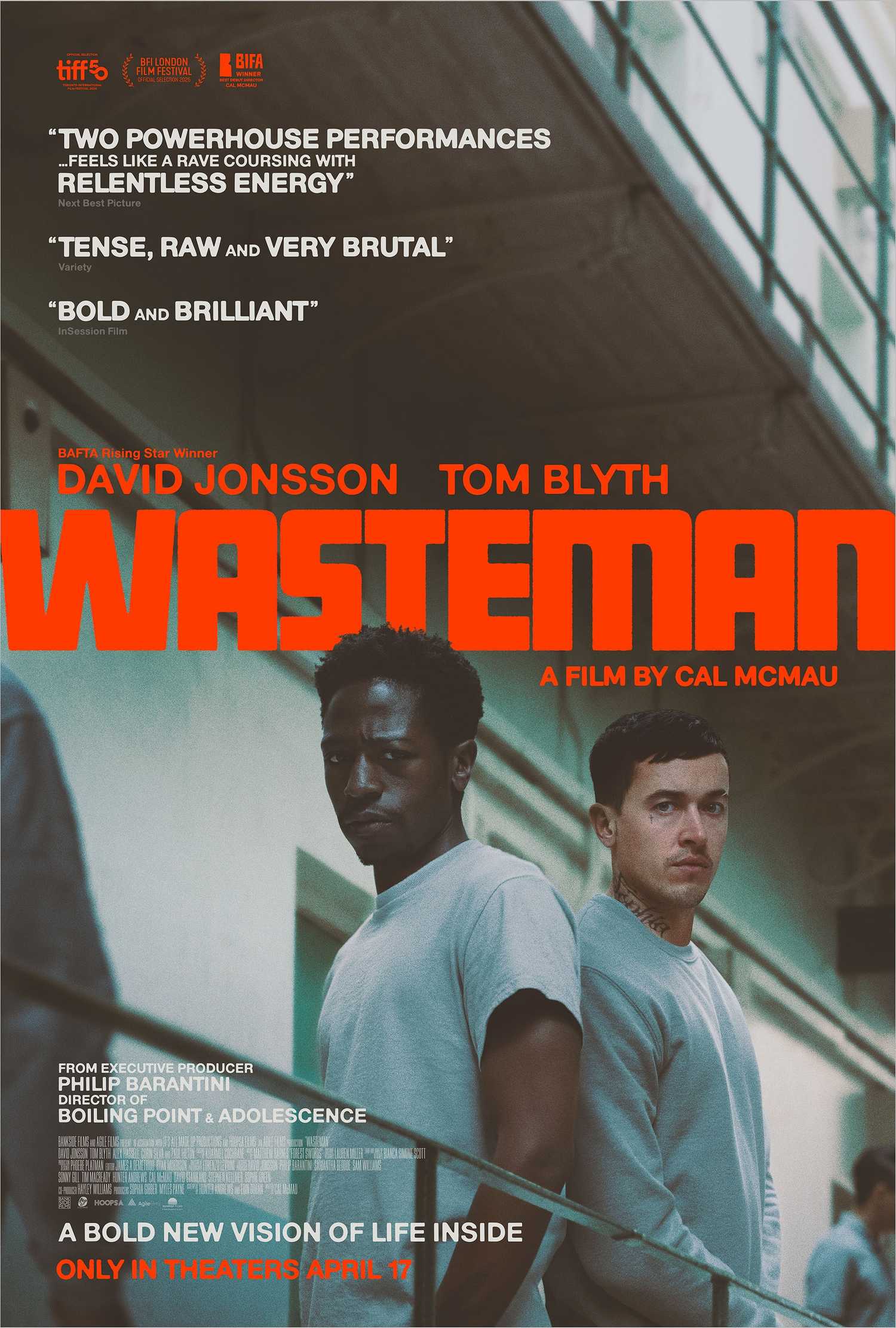 David Jonsson and Tom Blyth in the poster for Wasteman.