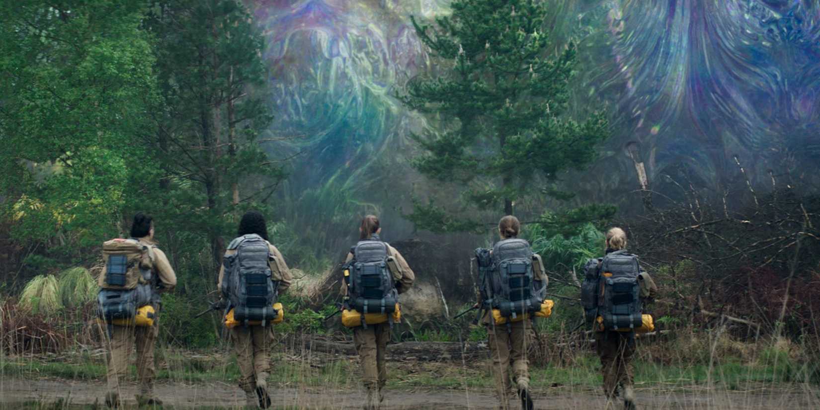 A group of women heading into the Shimmer in Annihilation.