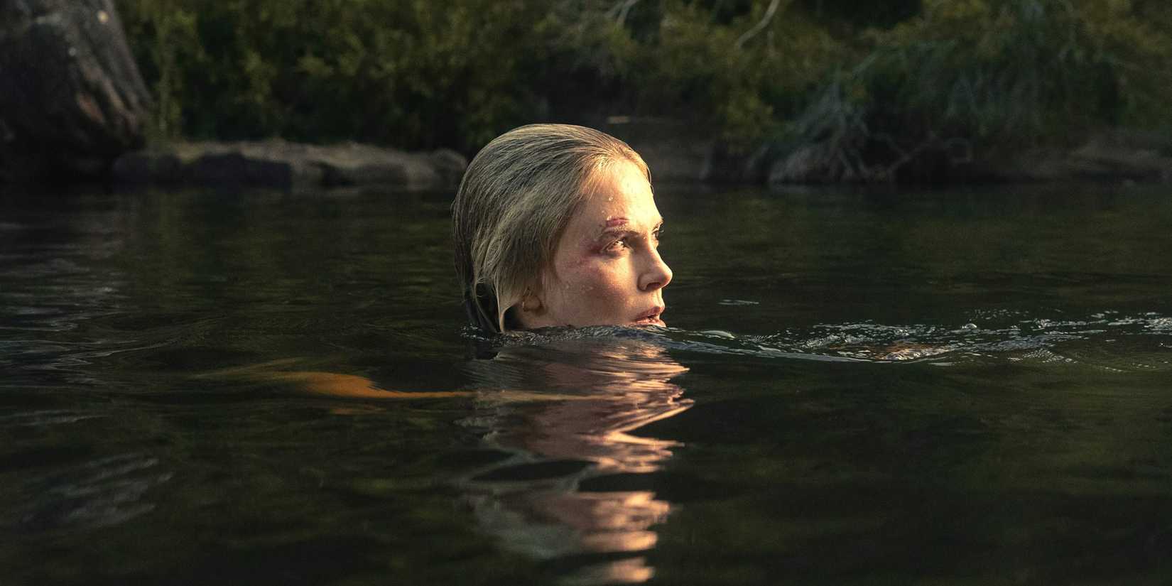 Charlize Theron takes a dip (although not a recreational one) in Netflix's Apex