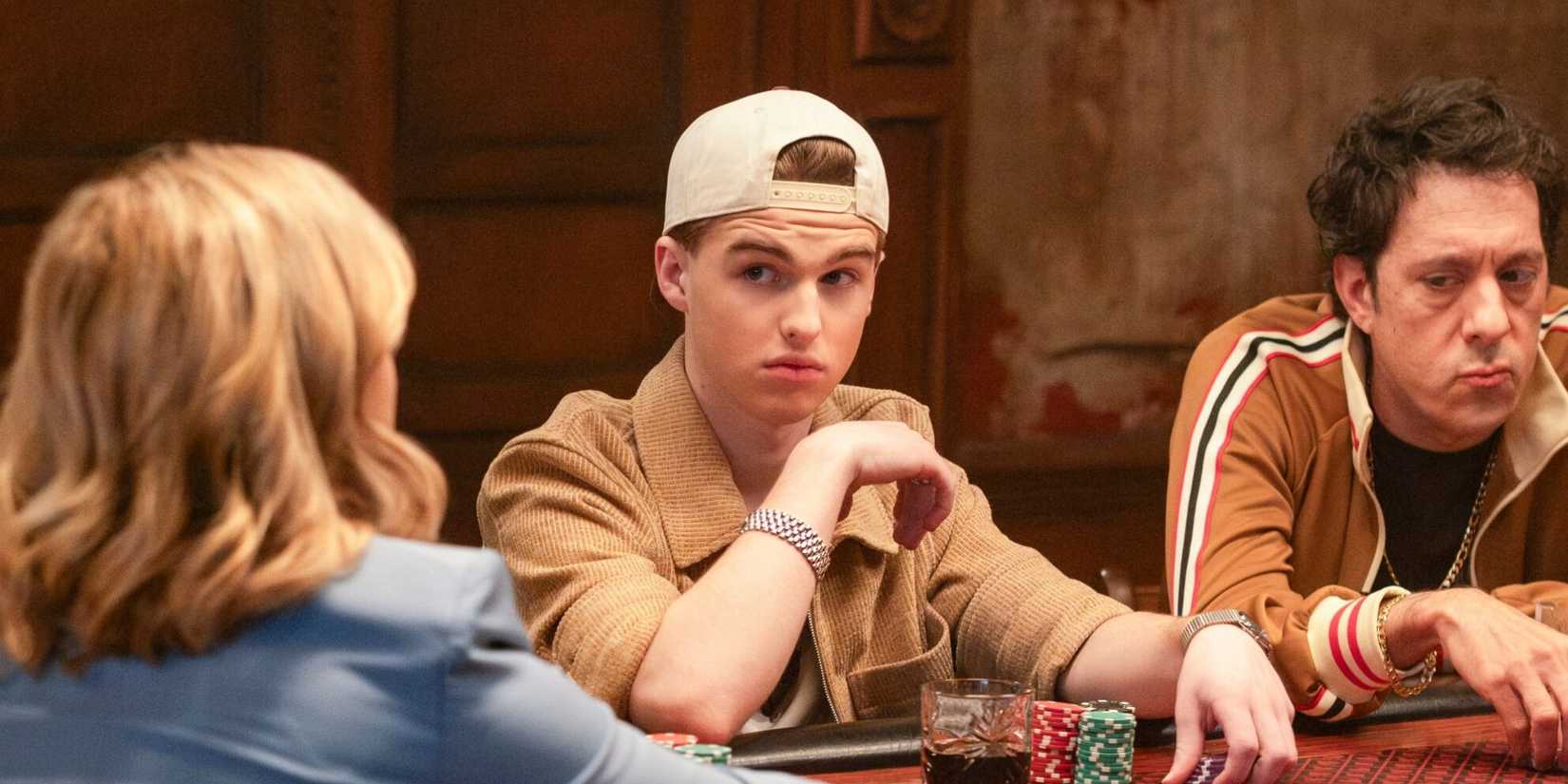 00 PM, ET/PT). Pictured L to R: Ennis Esmer as Brett, Iain Armitage as Iain Armitage and Jonathan Kite as Boris. Photo: Bertrand Calmeau/CBS ©2025 CBS Broadcasting, Inc. All Rights Reserved.