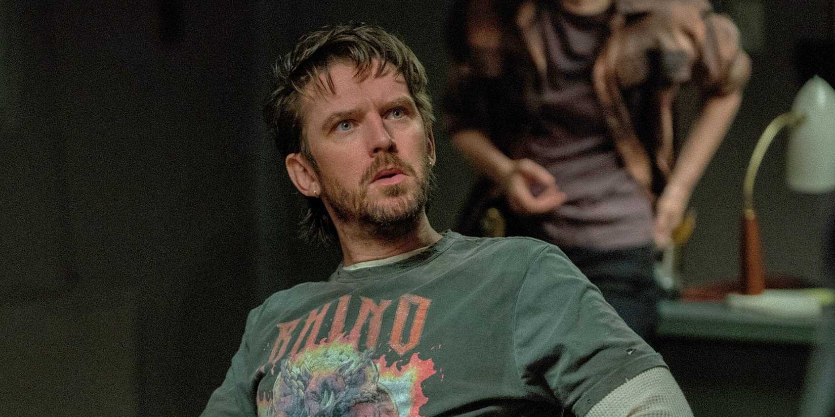 Dan Stevens as Pepper looking upset in The Terror: Devil in Silver