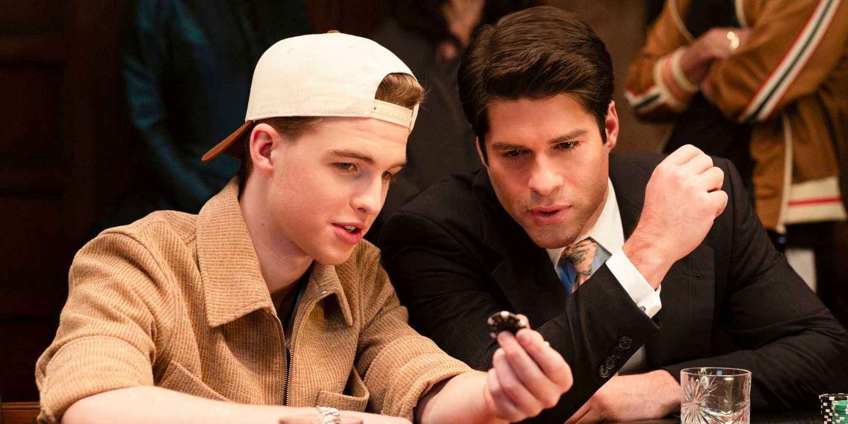 01 PM, ET/PT). Pictured L to R: Iain Armitage as Iain Armitage and Asher Grodman as Trevor. Photo: Bertrand Calmeau/CBS ©2025 CBS Broadcasting, Inc. All Rights Reserved.