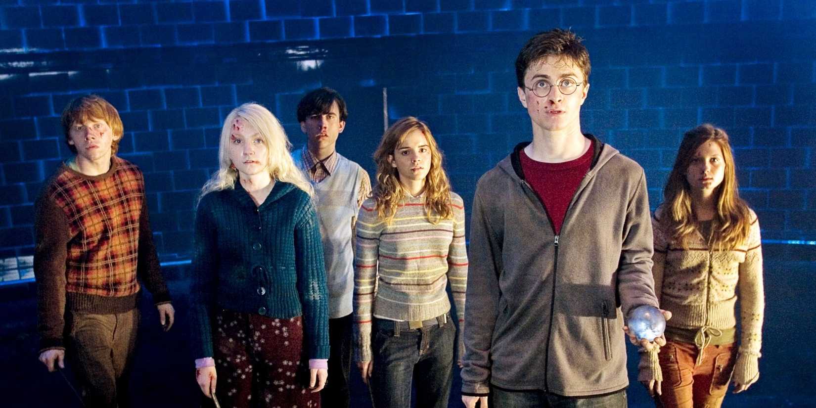 HARRY POTTER AND THE ORDER OF THE PHOENIX, Rupert Grint, Evanna Lynch, Matthew Lewis, Emma Watson, Daniel Radcliffe, Bonnie Wright, 2007. ©Warner Bros./courtesy Everett Collection