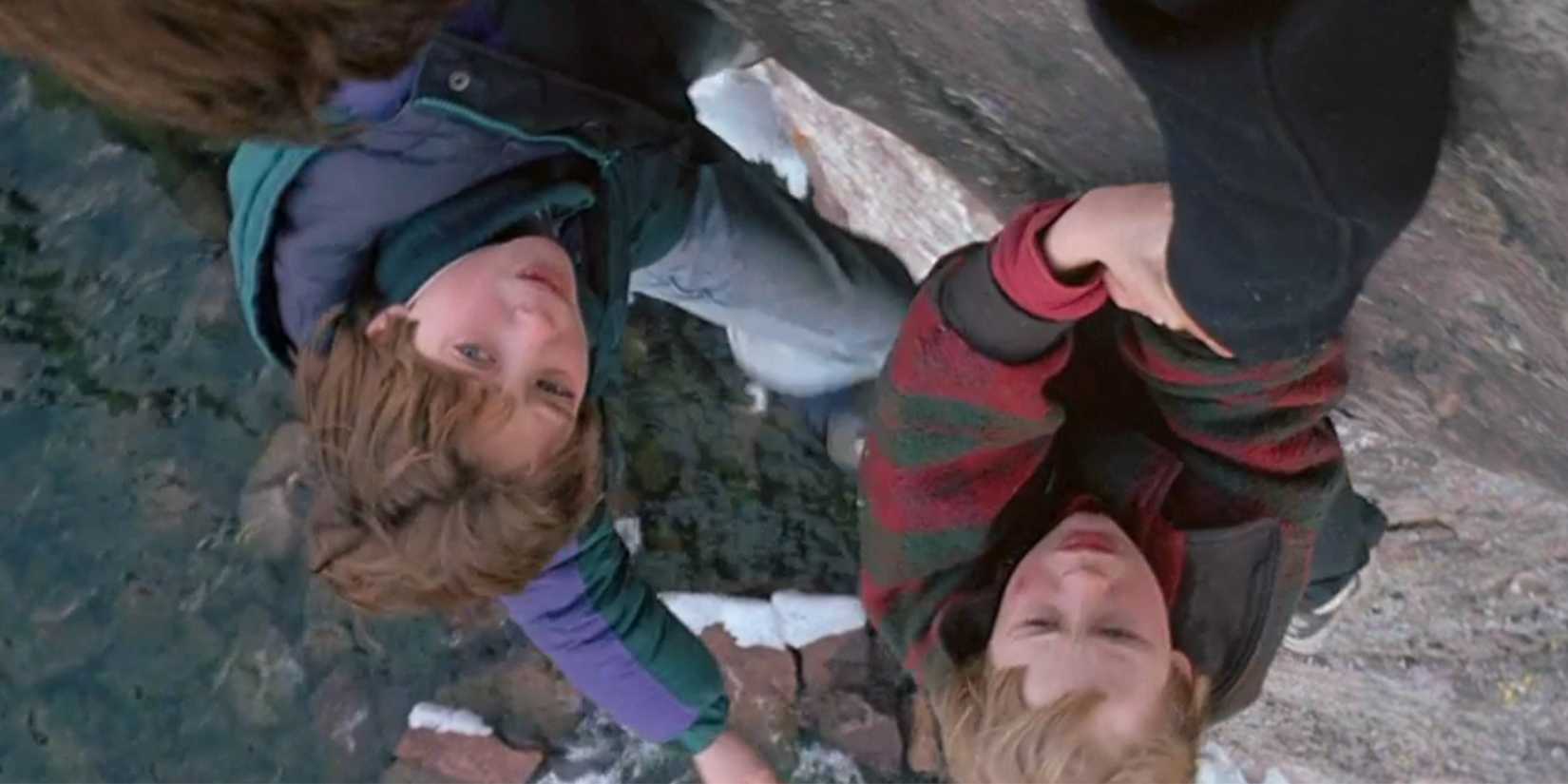 Susan (Wendy Crewson) hangs on to her nephew and son in 'The Good Son.'