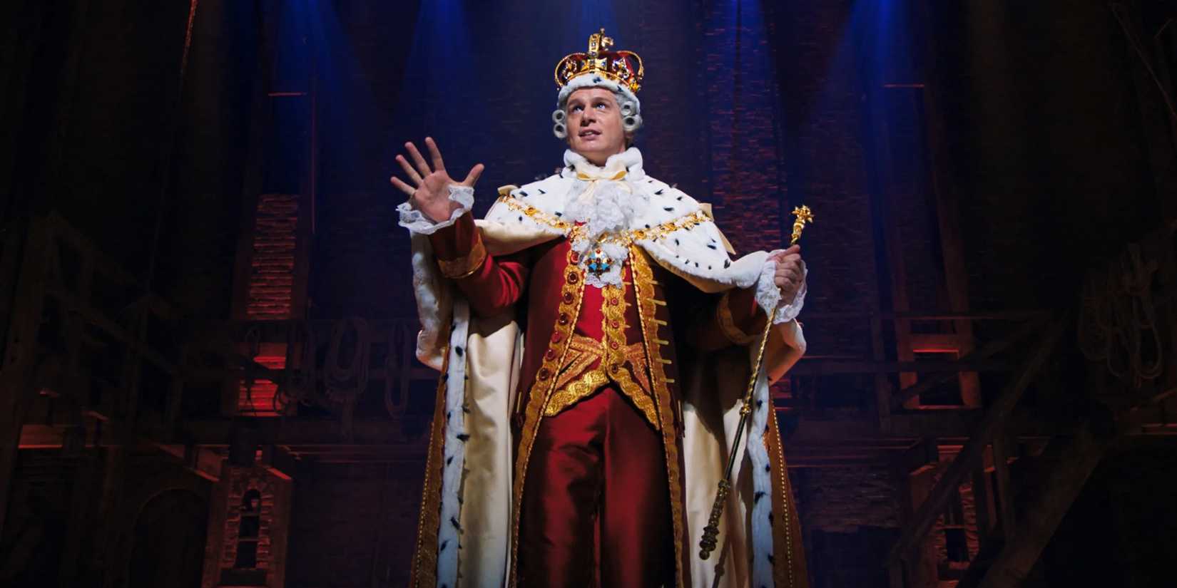 Jonathan Groff as King Charles in 'Hamilton.'