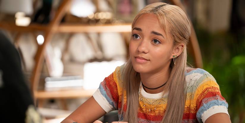 Ava smiling in High Potential.