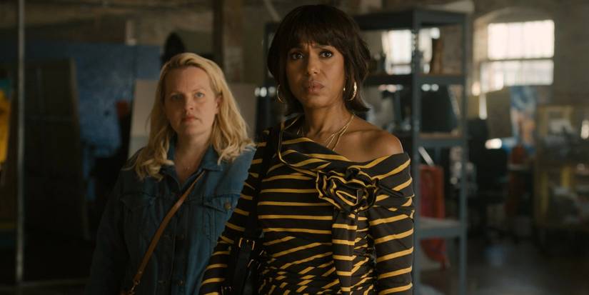 Eleanor stands, with Mary in the background, in 'Imperfect Women'