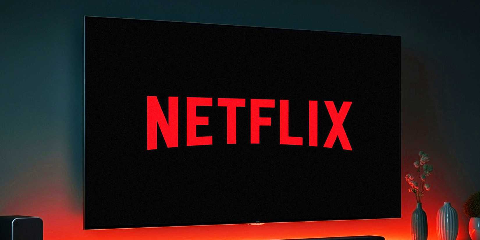 Netflix logo on TV