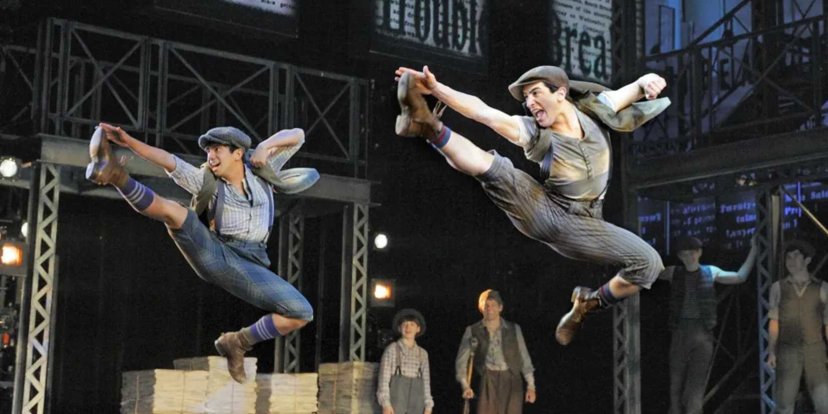 Choreography from the proshot production of 'Newsies.'