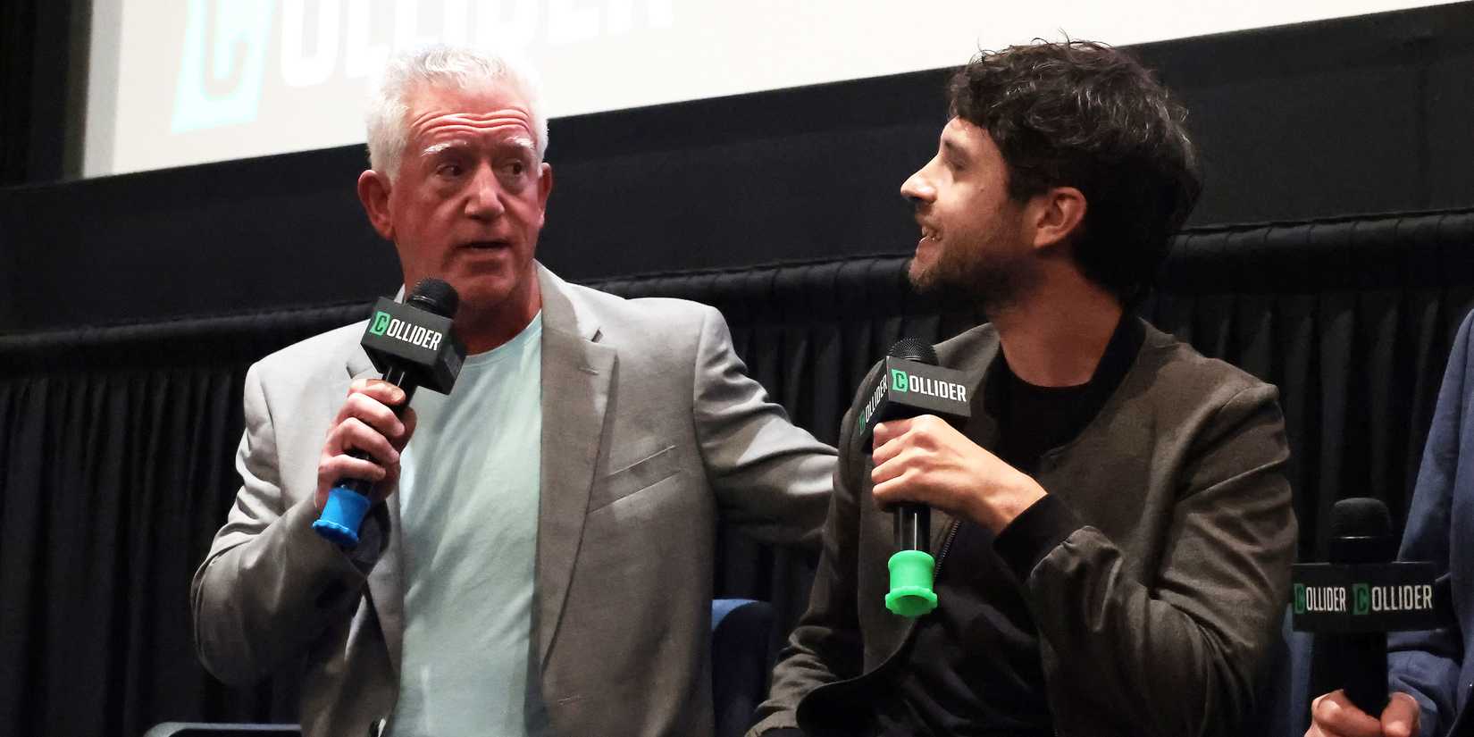 Gregory Jbara and David Lambert speak on stage at an Original Sound Q&A.
