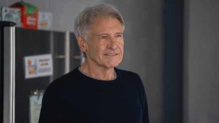 Harrison Ford smiling in Shrinking Season 3