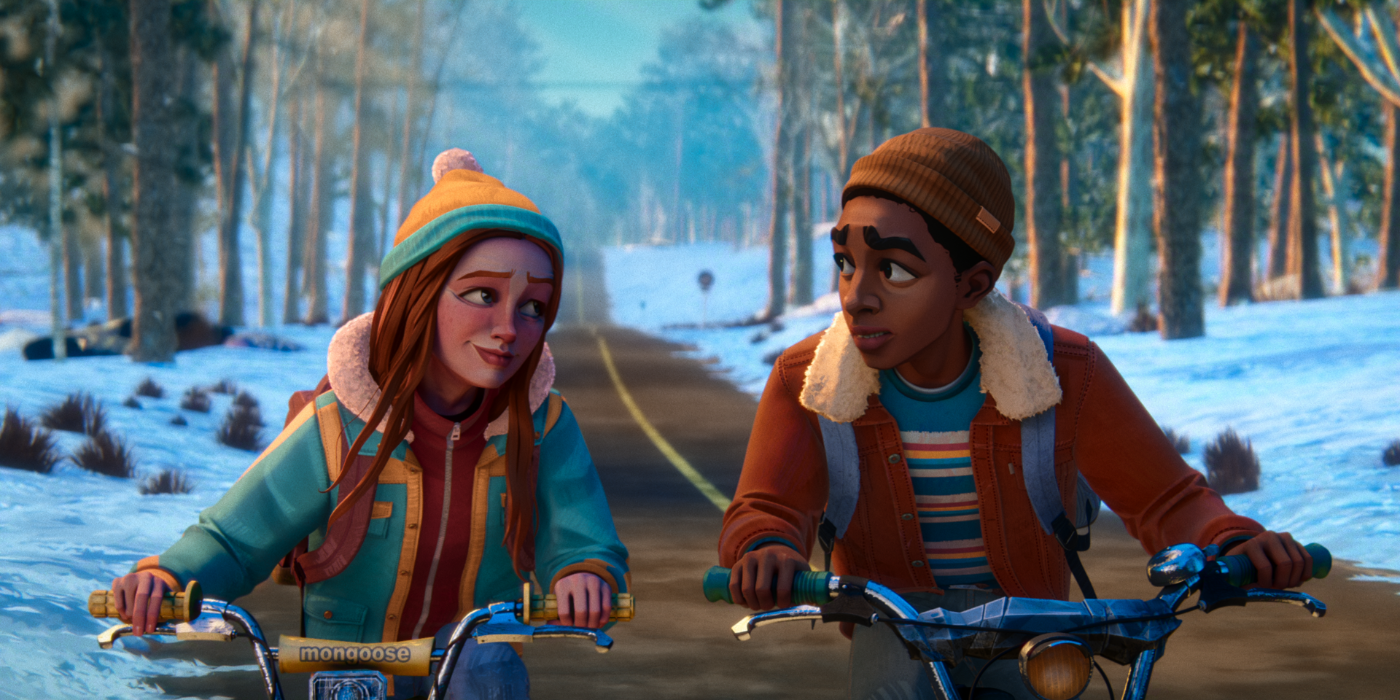 Stranger Things Tales From 85 Lucas and Max on Bikes