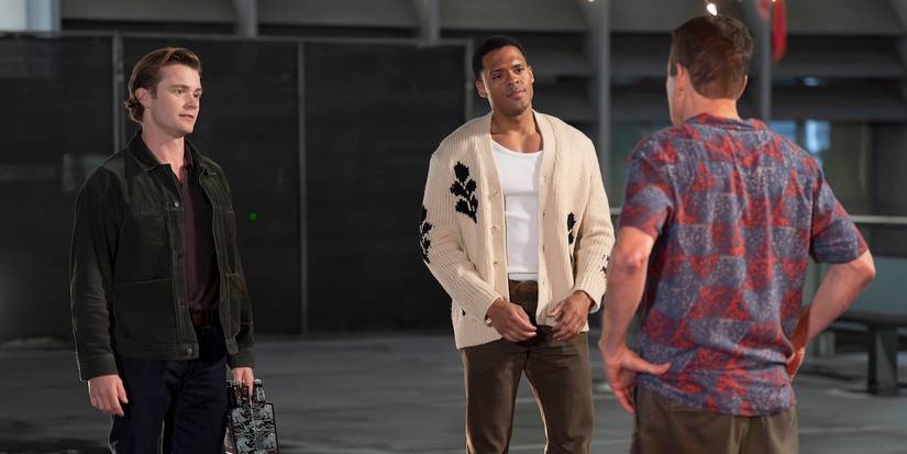 The Rookie - Seth Ridley (Patrick Keleher) and Deric Augustine (Miles Penn) meet with Smitty (Brent Huff)