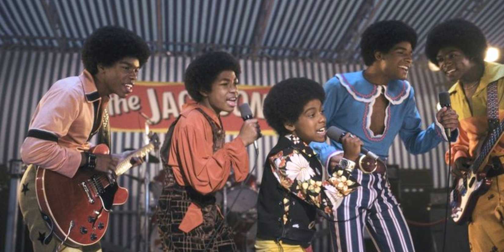 Juliano Valdi as young Michael Jackson with the Jackson 5 in Michael