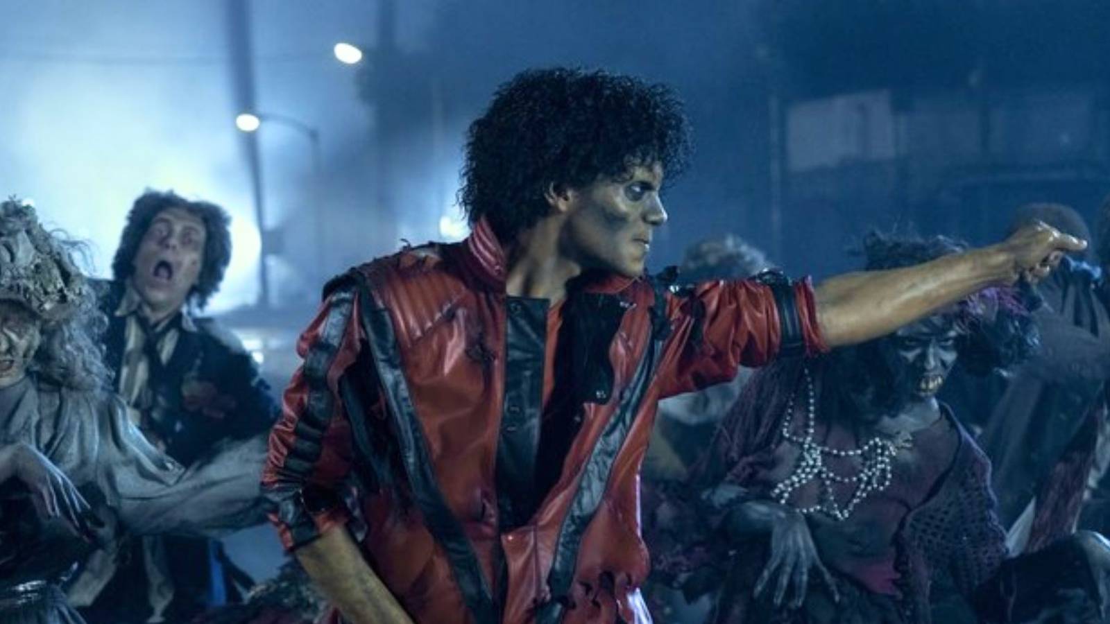 Jaafar Jackson shooting Thriller music video in Michael