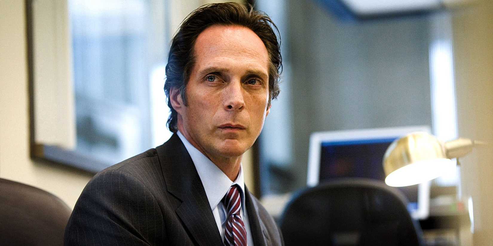 William Fichtner looking concerned in The Dark Knight.