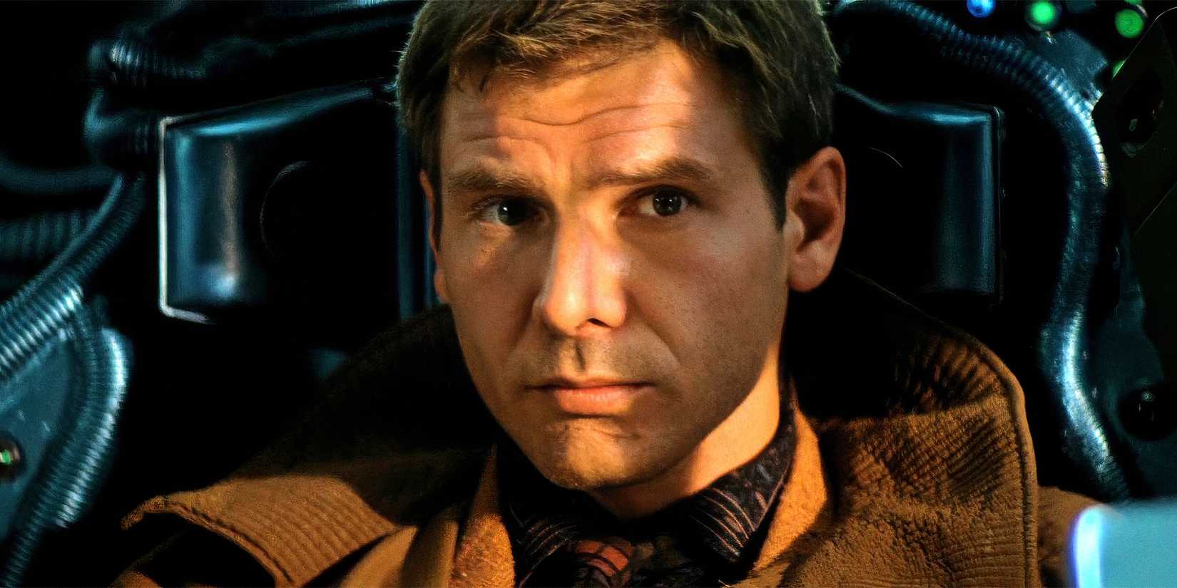 Harrison Ford as Rick Deckard in Blade Runner.