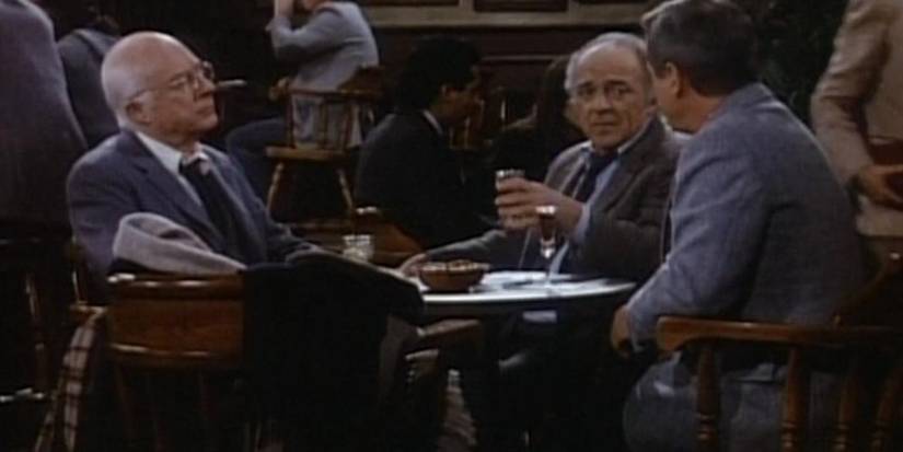 Doctors from St. Elsewhere sitting at the bar from Cheers.