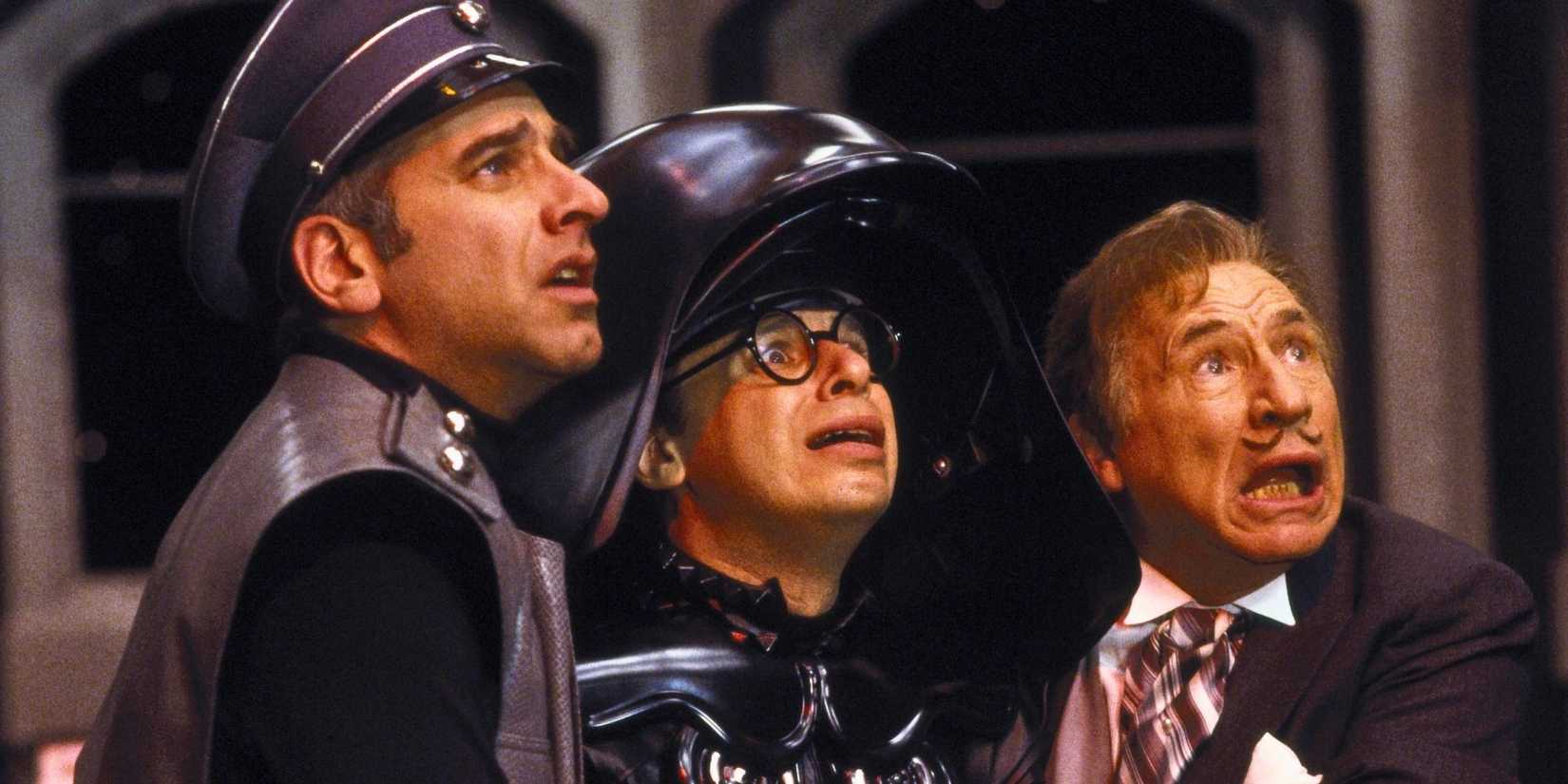 SPACEBALLS, George Wyner, Rick Moranis, Mel Brooks, 1987. (c) MGM/ Courtesy: Everett Collection.