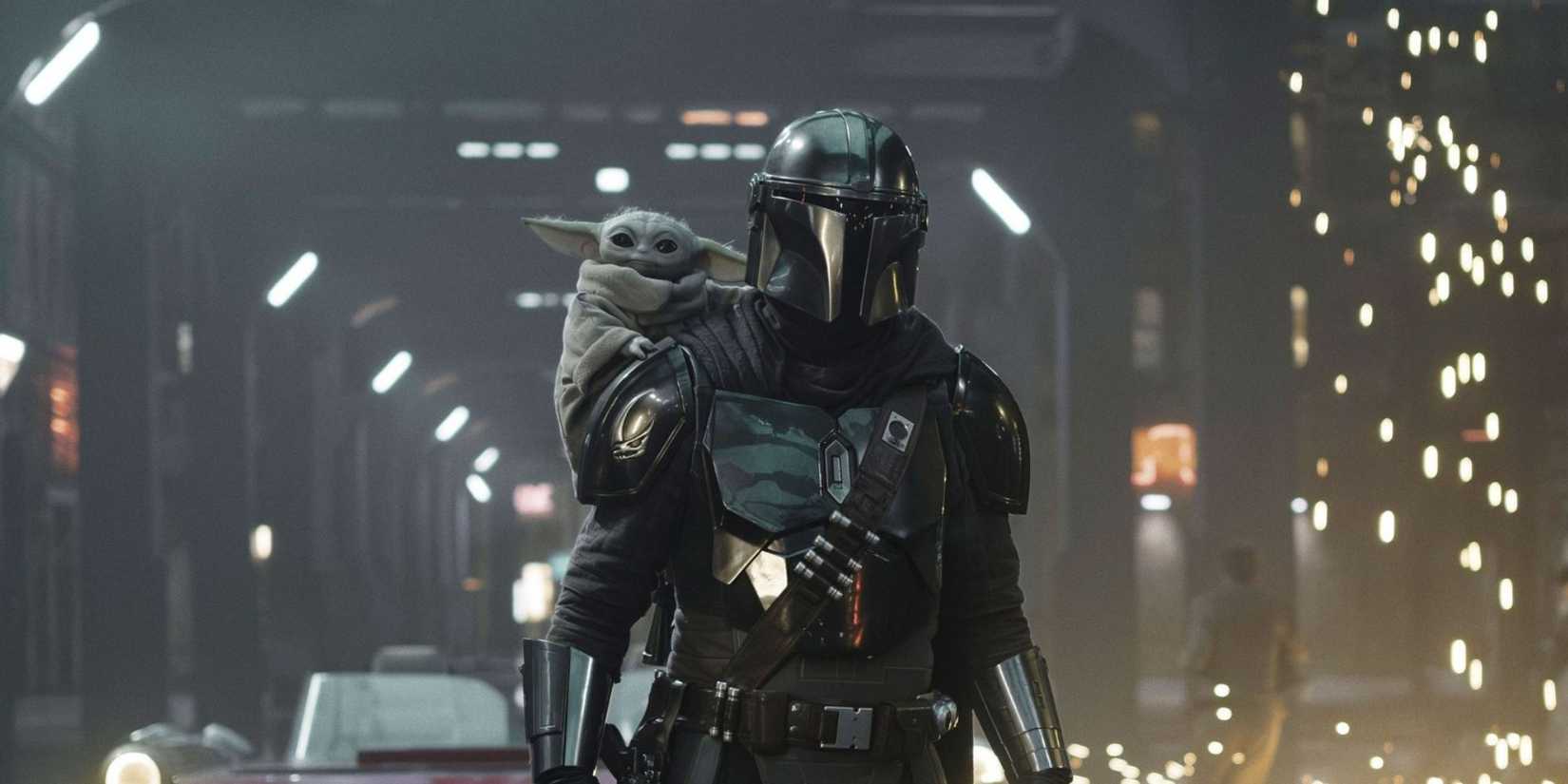 STAR WARS: THE MANDALORIAN AND GROGU, from left: Grogu, Pedro Pascal, 2026. ph: Francois Duhamel / © Walt Disney Studios Motion Pictures / Courtesy Everett Collection