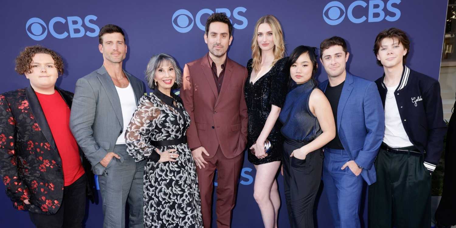 Tristan Michal Brown, Parker Young, Rose Abdoo, Ed Weeks, Allegra Edwards, Helen J. Shen, Jaren Lewison and Shylo Molina of Eternally Yours attend the CBSFEST 2026-2027: Fall Schedule Announcement to celebrate CBS' 2026-2027 primetime lineup at the Paramount Studios lot in Los Angeles, California on April 15, 2026. Photo: Francis Specker/CBS ©2026 CBS Broadcasting, Inc. All Rights Reserved.