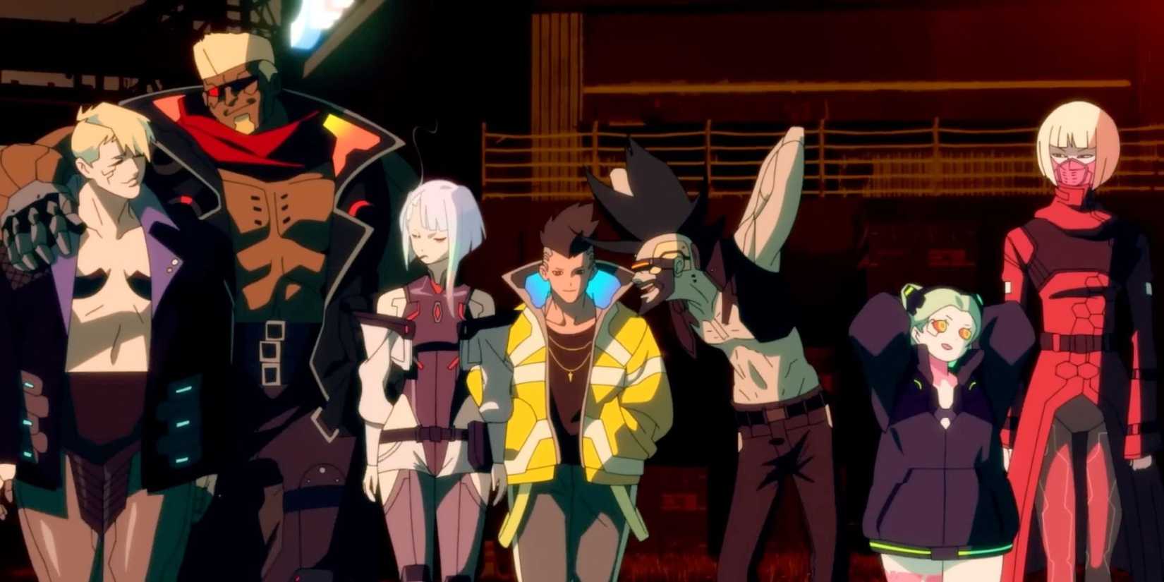 The main characters from Cyberpunk: Edgerunners