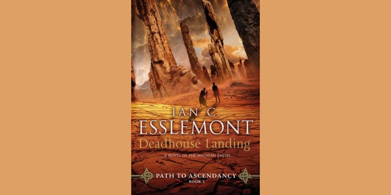 The front cover of 'Deadhouse Landing' by Ian C. Esslemont