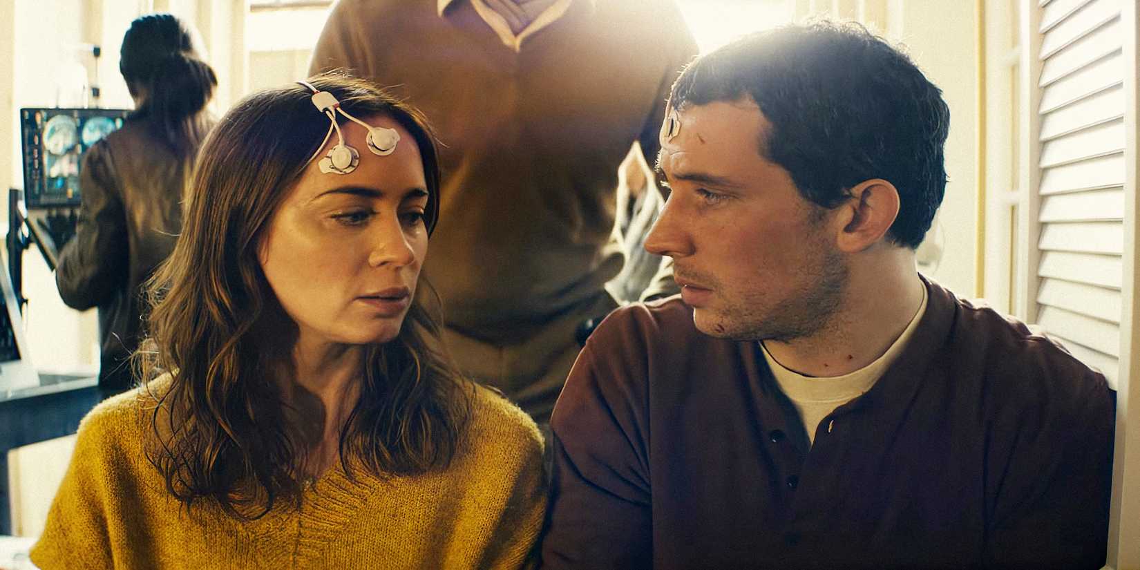 Emily Blunt and Josh O'Connor in Disclosure Day