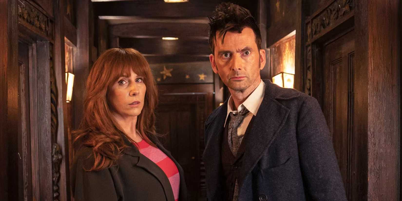 Catherine Tate as Donna Noble and David Tennant in 'Doctor Who.'