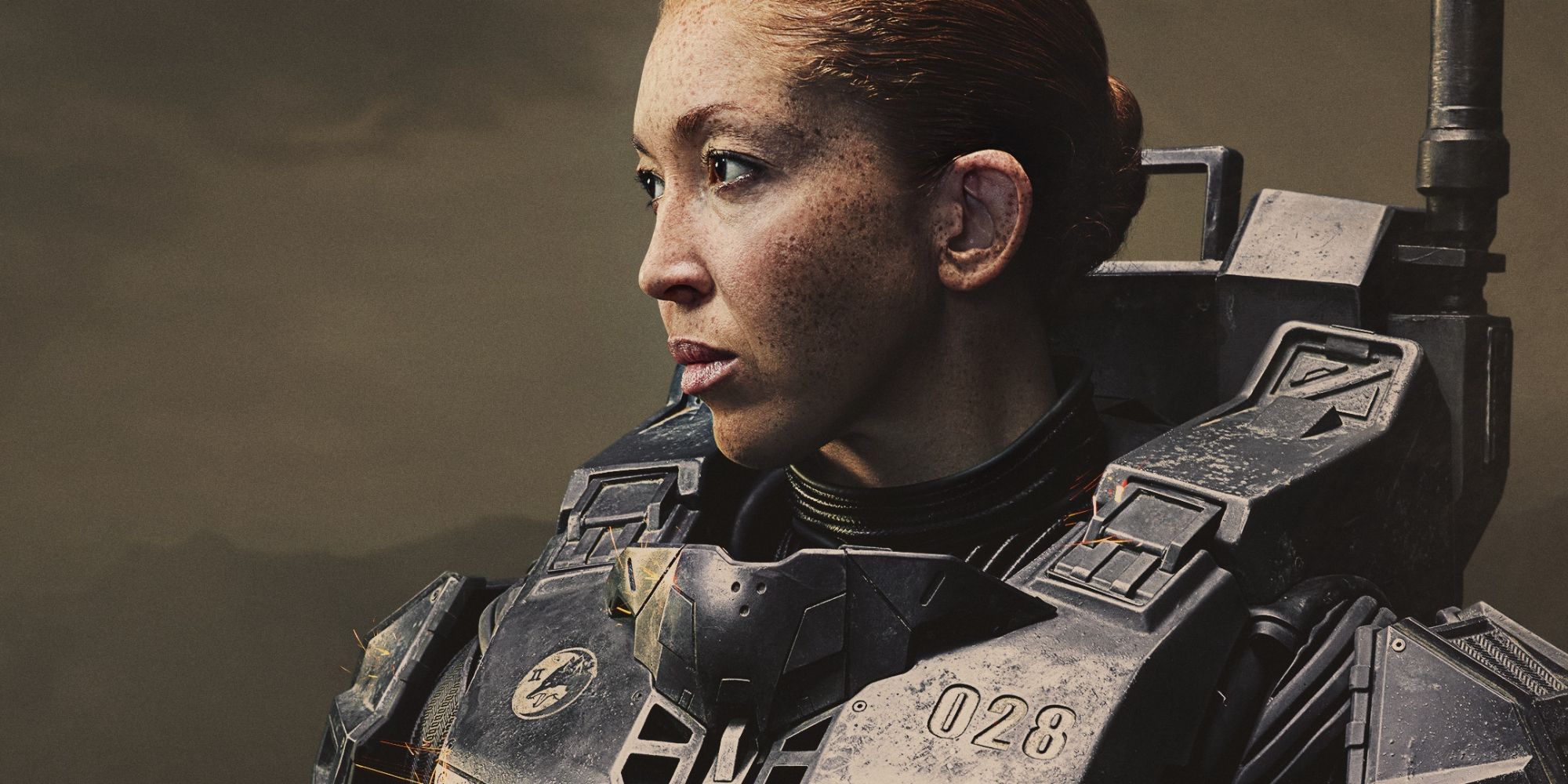 Natasha Culzac in Spartan armor in Halo