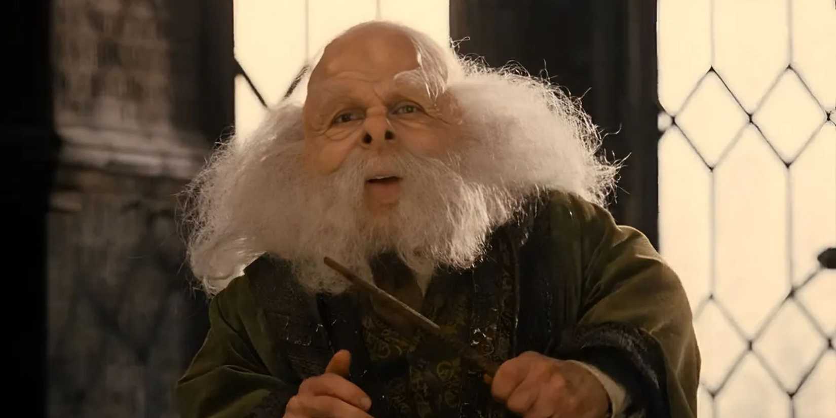 Warwick Davis as Professor Flitwick in 'Harry Potter and the Sorcerer's Stone'