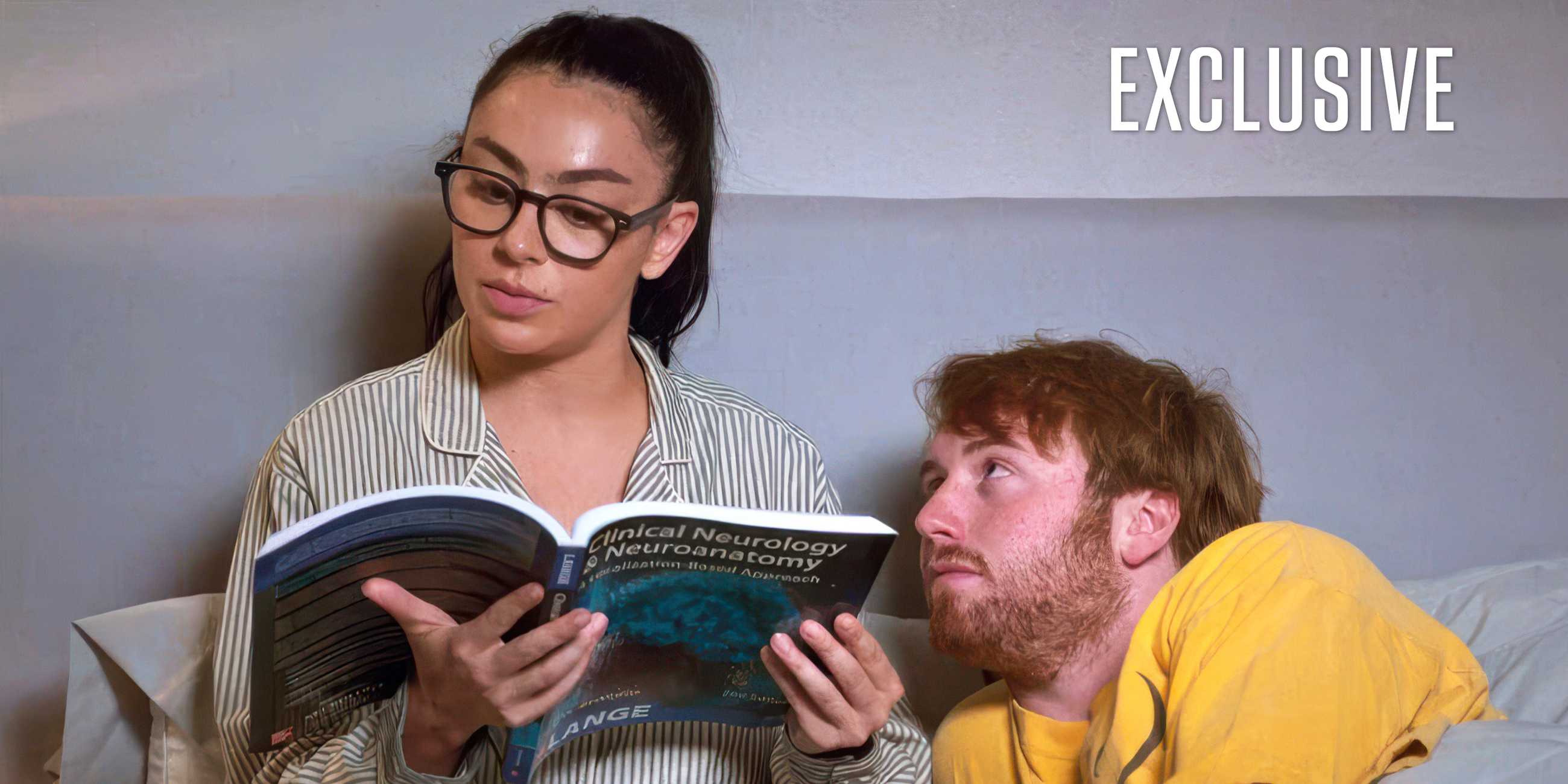 Charlie XCX reading in bed next to Cooper Hoffman in an exclusive image for I-Want-Your-Sex