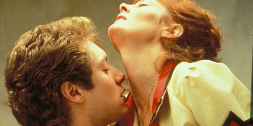 Susan Sarandon and James Spader in a scene from the 1990 romantic drama film White Palace