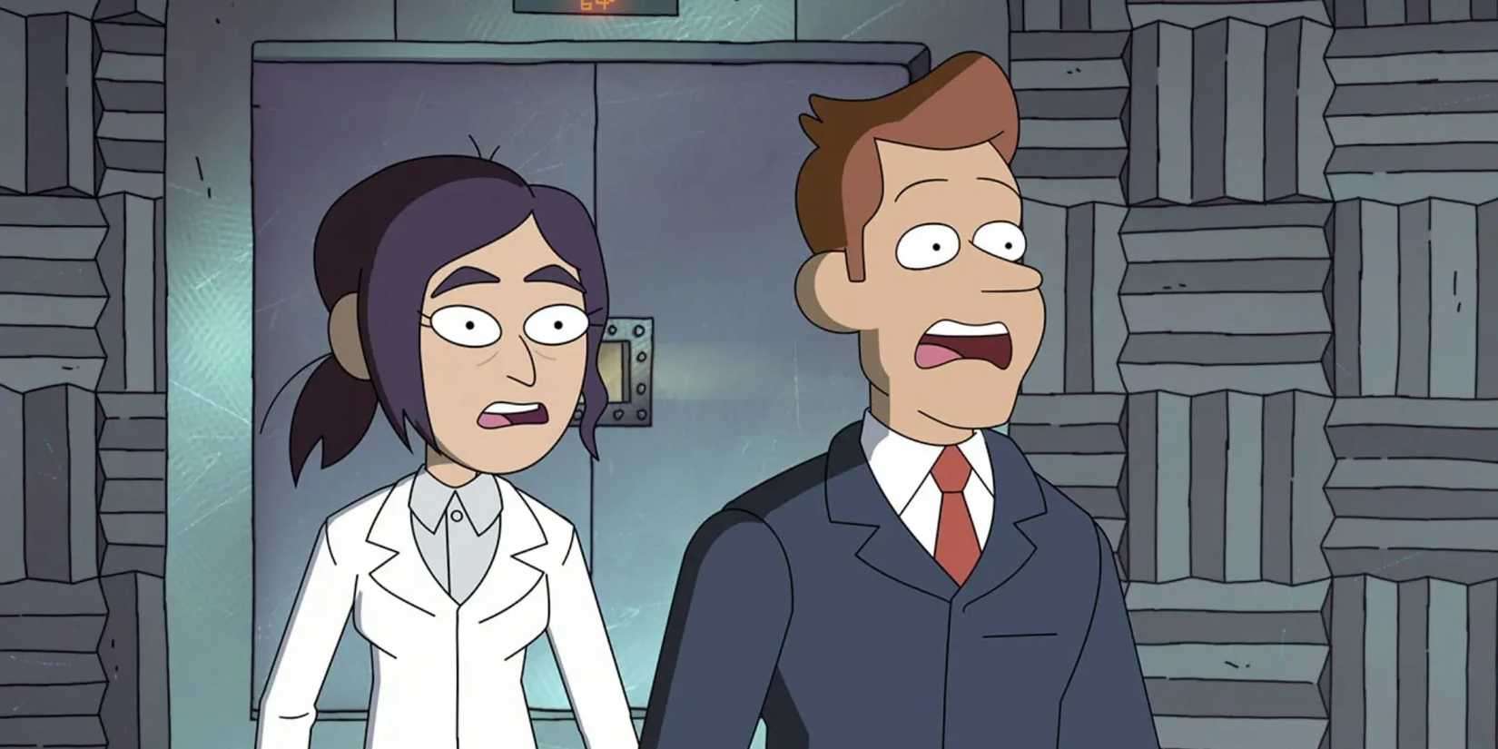 Reagan and Brett looking shocked