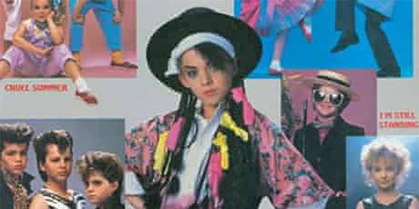 A pre-teen dressed like Boy George in Minipops.