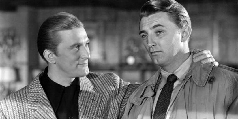 Kirk Douglas and Robert Mitchum in 'Out of the Past'