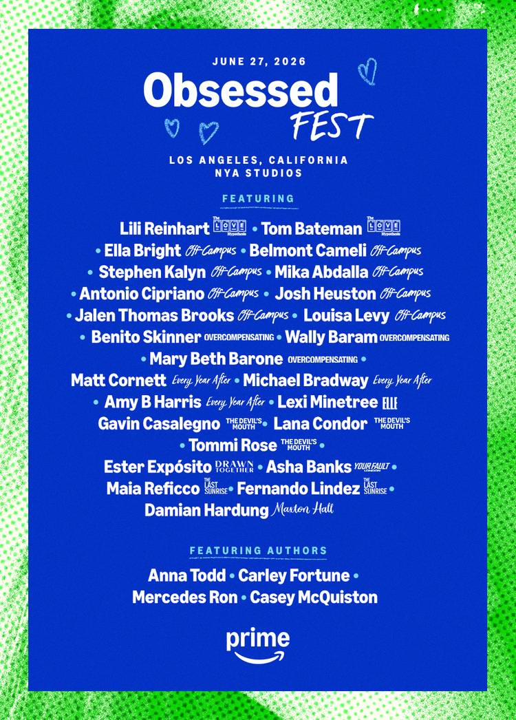 A list of guests attending Prime Video's Obsessed Fest