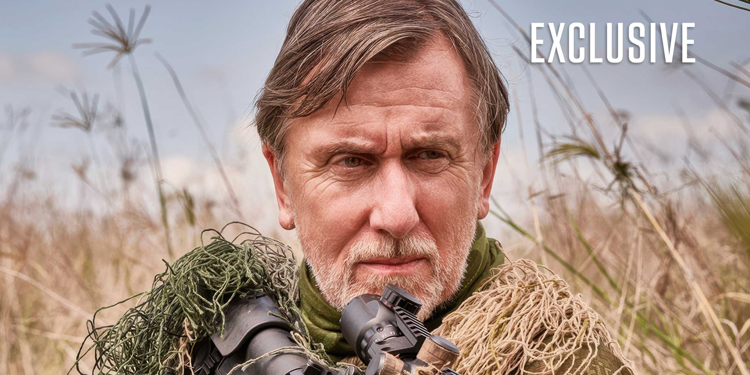 Tim Roth in an exclusive look for Seven Snipers