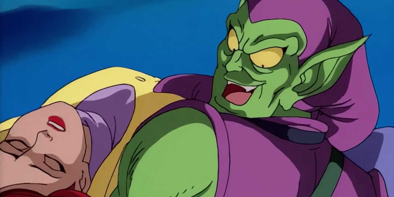 Green Goblin holds an unconscious Mary Jane