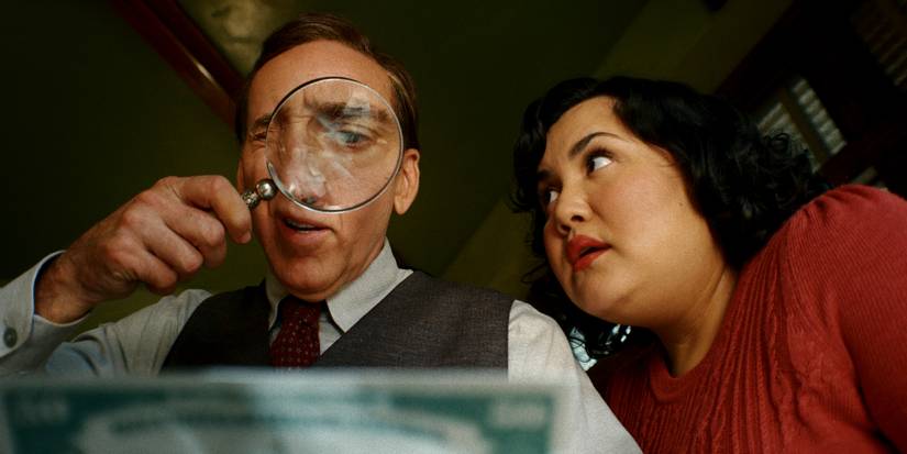 Nicolas Cage and Karen Rodriguez in Spider-Noir