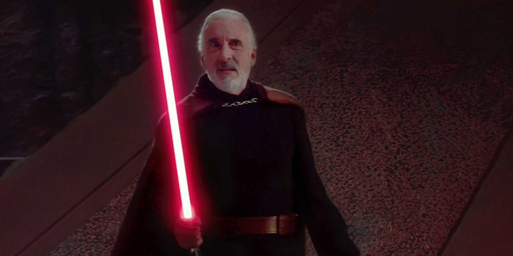 Christopher Lee as Count Dooku aka Darth Tyranus in 'Star Wars.'