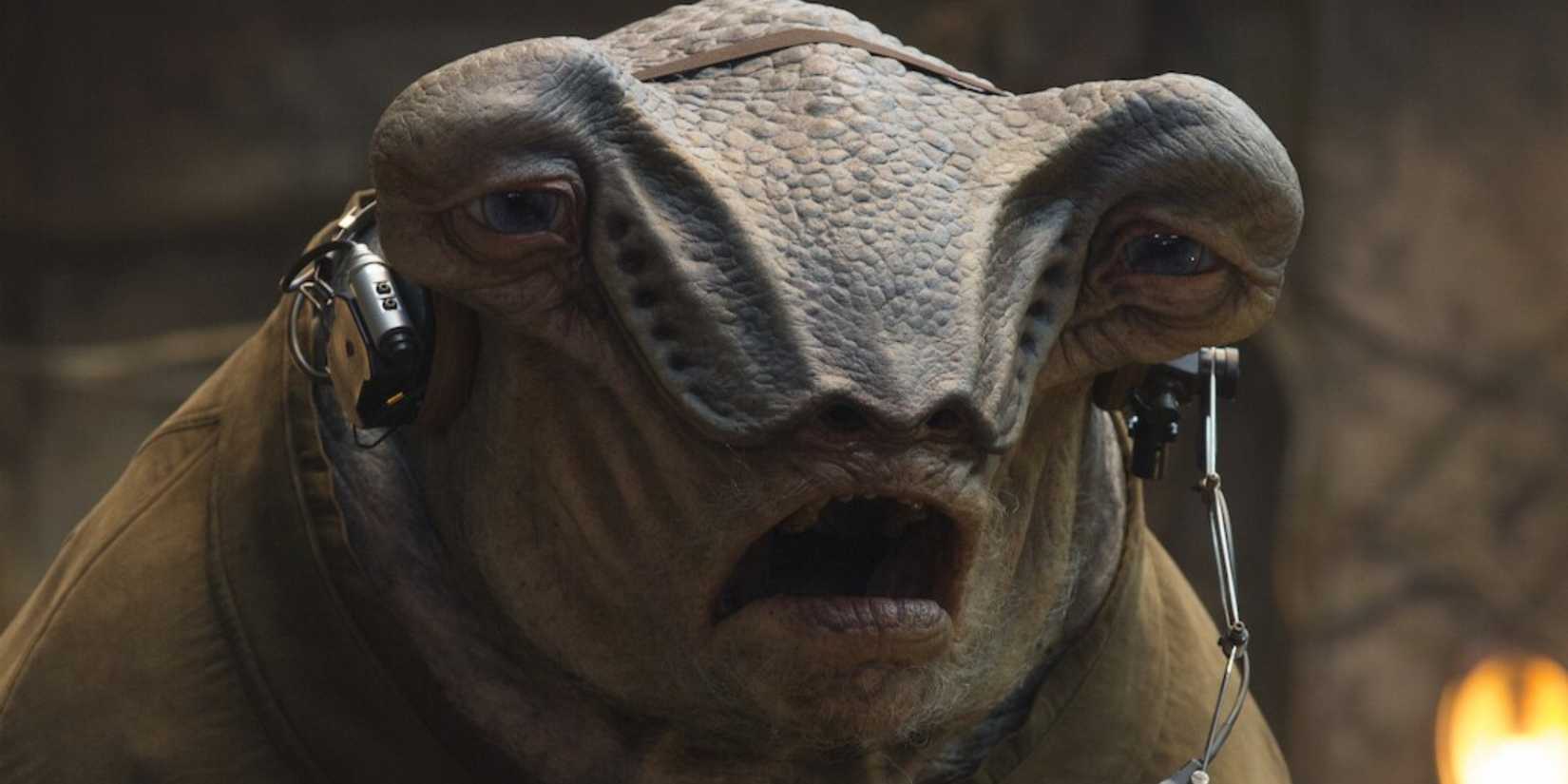 Ian Whyte as the voice of Bollie Prindel in 'Star Wars: Episode VII- The Force Awakens.'
