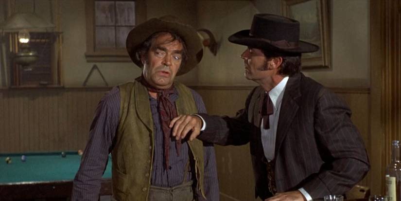 Jack Elam and James Garner in Support Your Local Gunfighter