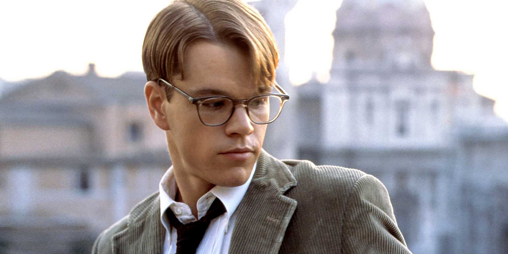 Matt Damon in glasses in The Talented Mr. Ripley.