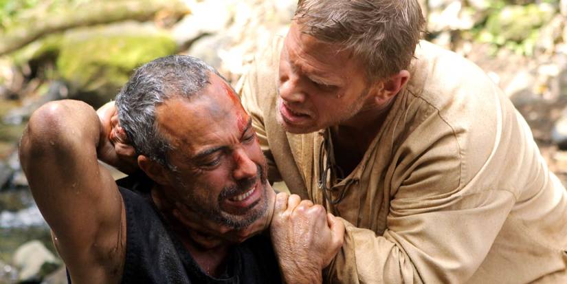 Titus Welliver and Mark Pellegrino in Lost